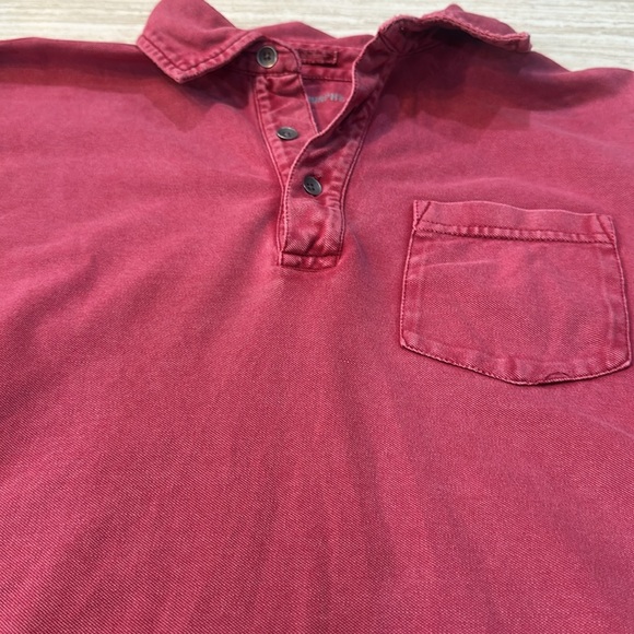 Men’s Johnston & Murphy Vintage Red Polo. Size Medium - Picture 3 of 12